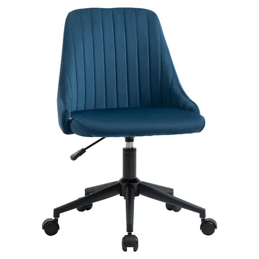 "Bürostuhl Drehstuhl Schreibtischstuhl Ergonomisches Liniendesign höhenverstellbar 360° drehbar Schaumstoff Samtartiges P image"