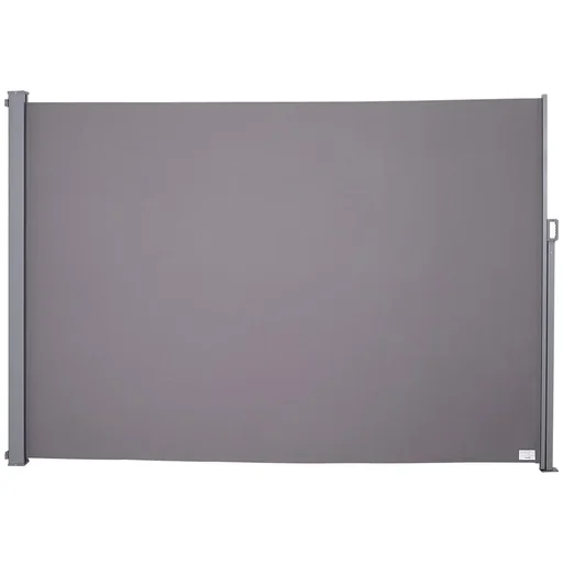 "Seitenmarkise, Sicht- und Sonnenschutz, Seitenrollo, Polyester, Grau, 3 x 2m image"