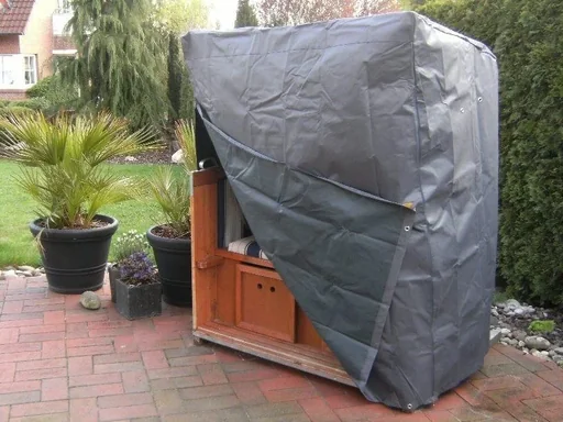 "Komfort-Schutzhülle für Strandkörbe XXL, für 155 x 105 x 170/135 cm, Anthrazit image"