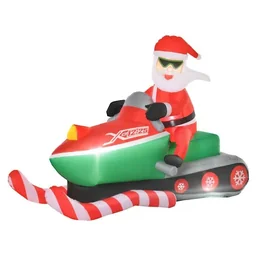 Aufblasbar Weihnachtsmann Schneemann Weihnachtsdeko LED Figur aufblasbar Weihnac