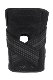 Aktiv-Kniebandage mit Klettverschluss „Flexitek“, Universalgröße, Schwarz
