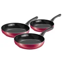 Pfannen-Set, rot, 3-teilig