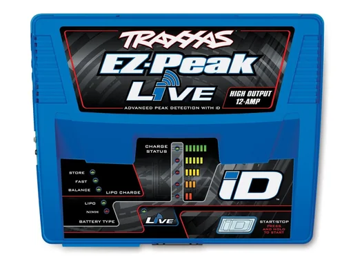 "EZ-Peak Live bis 12-Amp NiMH/Lipo bis 4S, Schnell-Lader TRAXXAS EU-Version (mit iD Akku-Erkennung) image"