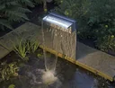Edelstahl Wasserfall "Niagara" - 30 cm mit LED