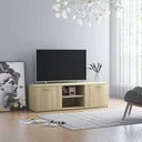 TV-Sideboard 120x34x37 cm Spanplatte Sonoma-Eiche