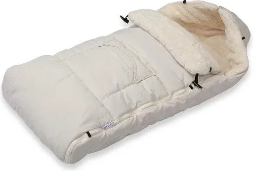 Babytrage Fußsack Beige Teddy Maxi-Cosi