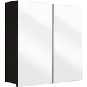 Concept Spiegelschrank 80cm schwartz fsc