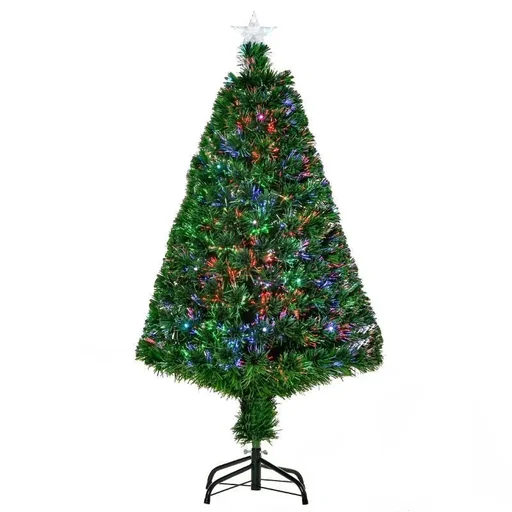 "Weihnachtsbaum 1,2 m Christbaum Kunsttanne 130 Äste mit LED-Lichtern image"