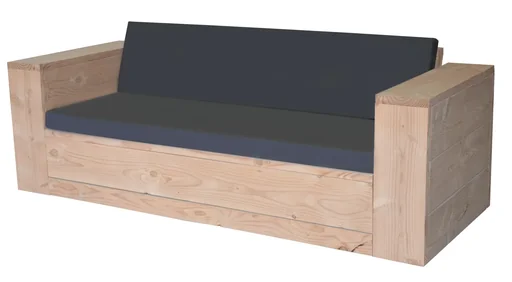 "Loungebank haltbares douglas-Holz 200 cm Halbmontagepaket image"