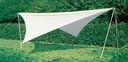Sonnensegel Set 3 für Camping und Garten, Viereckform 4 x 4 m