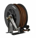 Schlauchaufroller Edelstahl/ABS Kunststoffgehäuse OSK 610 mit 15 m, 1" Gummischlauch ET, max. 15bar/90°C