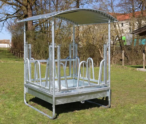 Viereckraufe, mit Palisadengitter - 8 Fressplätze