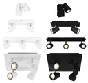 LED Deckenleuchte, 920 Lumen, 10 Watt, GU10, schwarz