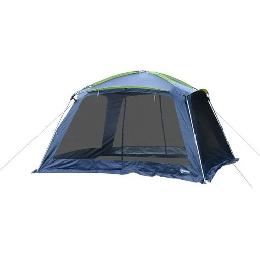 "Campingzelt Kuppelzelt für 5-8 Personen Dunkelblau image"