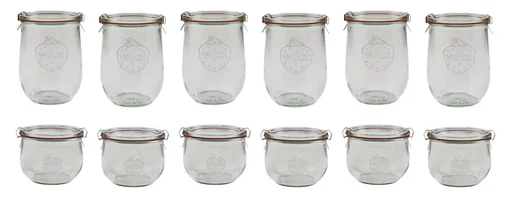 "Einkochglas TULPE-Form 1/2 Liter, 6er Pack, 580 ml Volumen image"