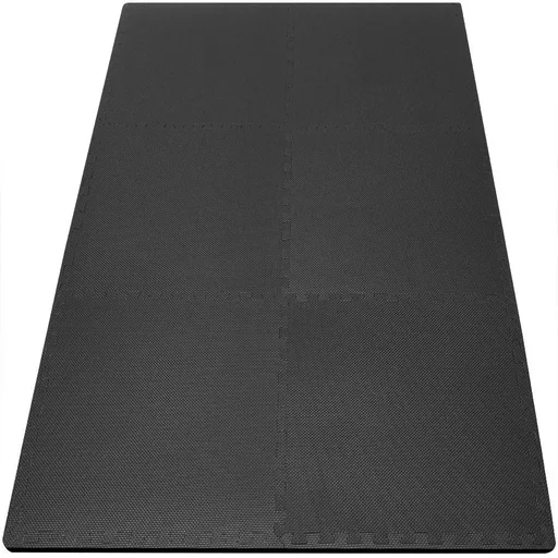"Bodenschutz/Fitnessmatte/Puzzlematte 6tlg. schwarz 183,5x123,5x1,2cm image"