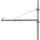 Schwenkauslegerarm SA-600, Abspannung über Zugstütze für Elektro-Bauseilwinde BW, max Tragfähigkeit 600 kg, Länge 0,75m