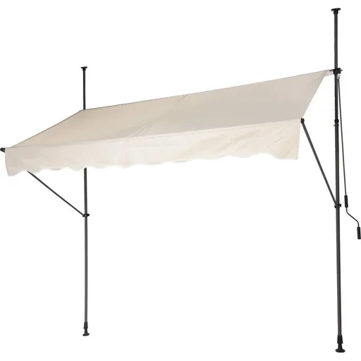 "Ambiance Sonnenschirm mit Kurbel - Creme - Polyester image"