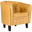 Schalensitz Kunstleder gold