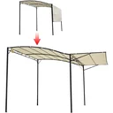 Pavillon mit klappbarem Seitendach