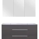 Badezimmermöbel Style 120cm - schwartz Eiche