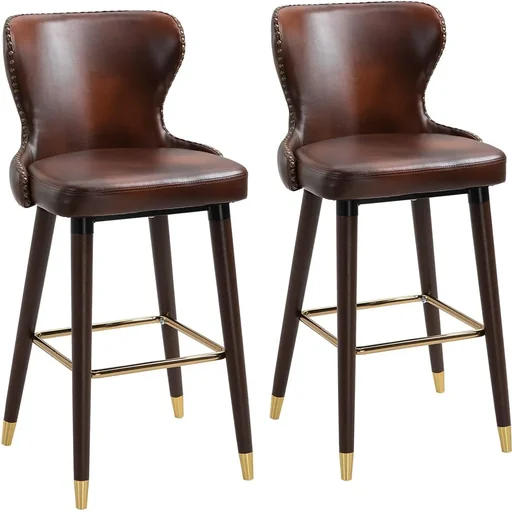 "Bistro-Hocker, PU braun image"