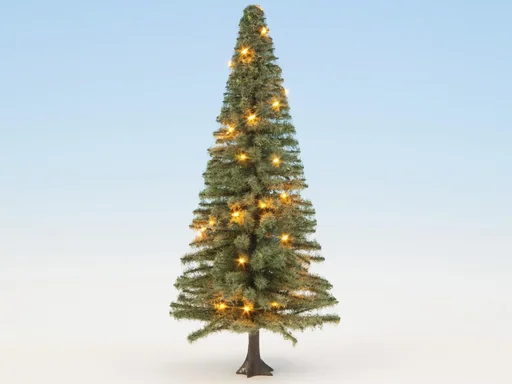 "Beleuchteter Weihnachtsbaum, grün, mit 30 LEDs, 12 cm hoch image"