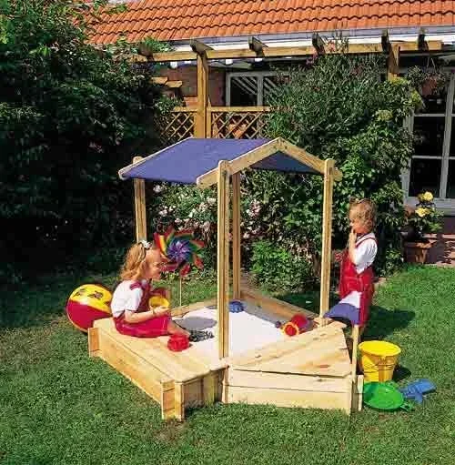 "Set Sandkasten "Peter" mit Sitz- & Bugbox image"