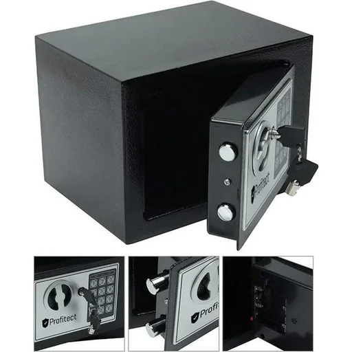 "Safe - Elektronischer Safe - 31x20x20 cm - Schwarz image"
