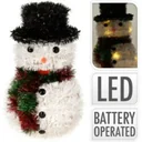 Beleuchteter Schneemann mit 32 LED - 26cm
