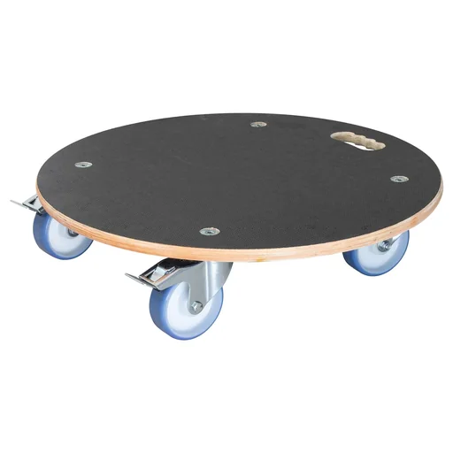 "Multi Roller MR 1168, Ø 58 x 14,5 cm, softe Rollen Ø 100 mm, Rollenlager, 2 Bremsen, Platte FSC®, Tragkraft 300 kg image"