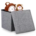 Klappbarer Hocker mit Ablage Gri