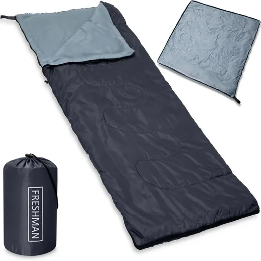 "Freshman Schlafsack anthrazit - 190x75cm bis -6°C image"