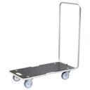 Transporthilfe MM 1345, 74 x 36,5 x 14,5 cm, softe Rollen Ø 100 mm Rollenlager, Bügel, Multiplex FSC®, Tragkraft 300 kg