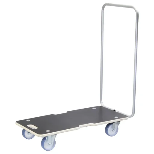 "Transporthilfe MM 1345, 74 x 36,5 x 14,5 cm, softe Rollen Ø 100 mm Rollenlager, Bügel, Multiplex FSC®, Tragkraft 300 kg image"