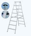 Alu Stufen Doppelleiter 2 x 8 Stufen