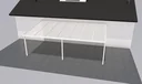 Terrassendach Premium, weiß, 7120 x 4060 mm - Polycarbonat Stegplatten 16 mm, opal
