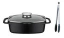 Universalbräter 33 cm Gourmet Granit mit Servierzange