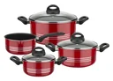 Kochtopfset 7-tg Milano Color Red