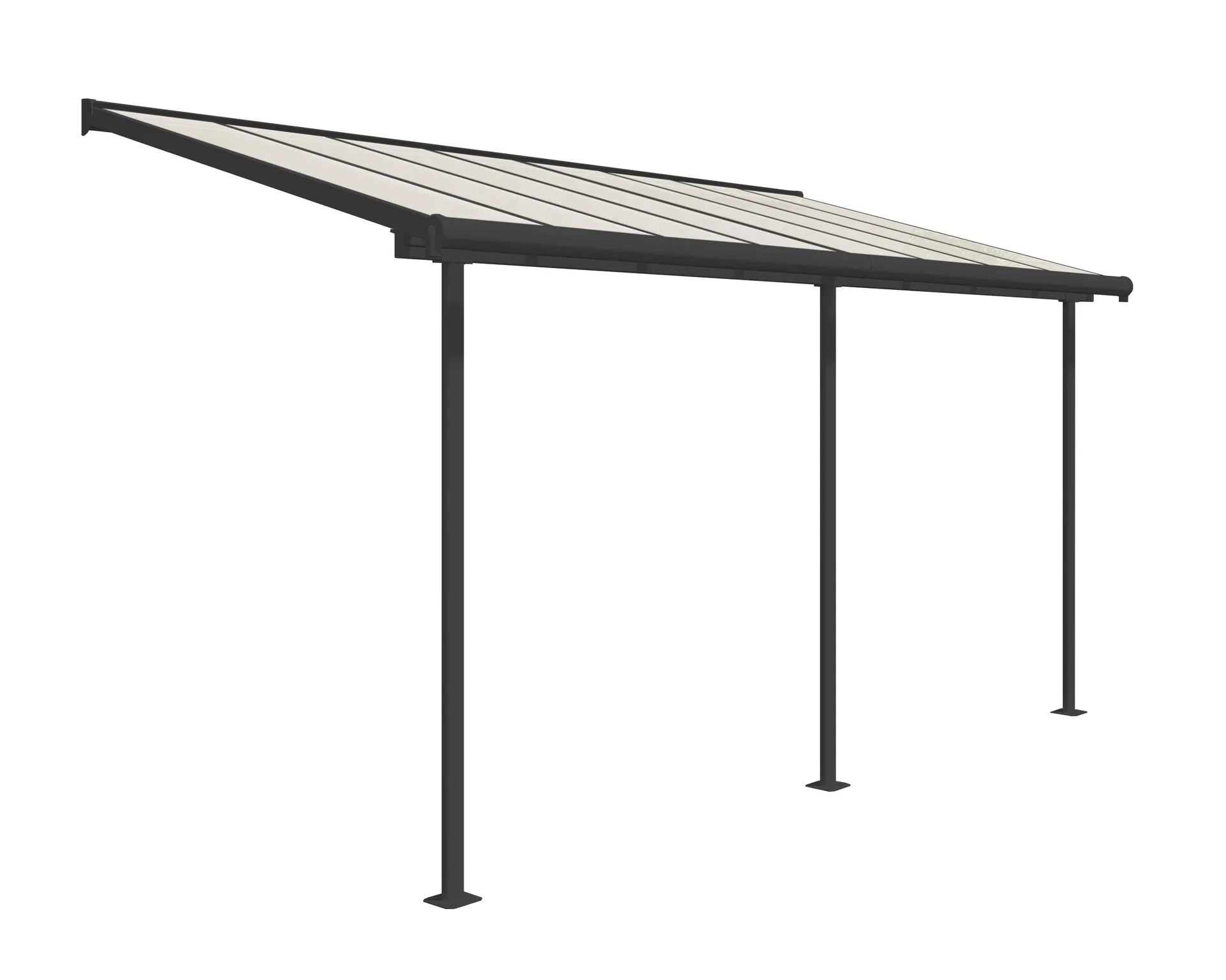 "Palram Terrassendach Sierra 230 x 447 cm, grau image"