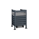 Westmann Mülltonnenverkleidung Planum 1er 120 cm anthrazit (1× 240 L)
