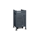 Westmann Mülltonnenverkleidung Planum 1er 150 cm anthrazit (1× 240 L)