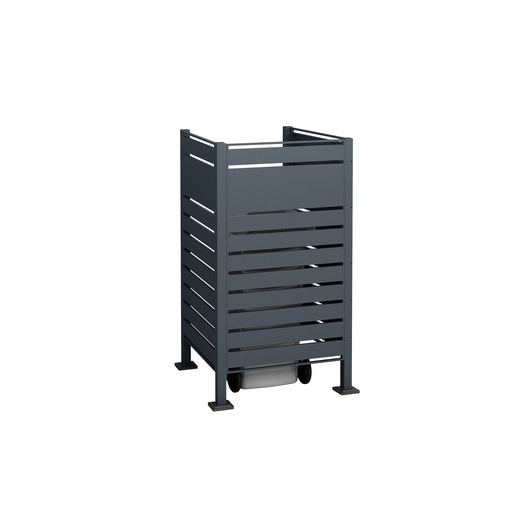 "Westmann Mülltonnenverkleidung Planum 1er 150 cm anthrazit (1× 240 L) image"