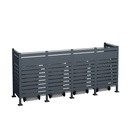Westmann Mülltonnenverkleidung Planum 4er 150 cm anthrazit (4× 240 L)