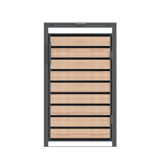 "Westmann Mülltonnenbox Lacina 1er holzoptik (1× 240 L) image"