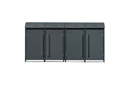 "Westmann Mülltonnenbox Moderna 4er anthrazit (4× 240 L) image"