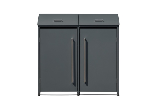 "Westmann Mülltonnenbox Moderna 2er anthrazit (2× 240 L) image"