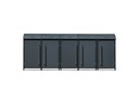 Westmann Mülltonnenbox Moderna 5er anthrazit (5× 240 L)