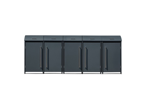 "Westmann Mülltonnenbox Moderna 5er anthrazit (5× 240 L) image"