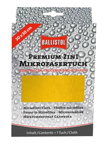 "Premium 2in1 Mikrofasertuch, gelb, 30x30 cm image"